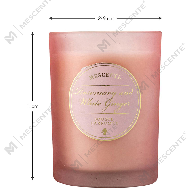 M&Scent ラグジュアリー クリスマス ホワイト パーソナライズされたロゴの香り付きキャンドル