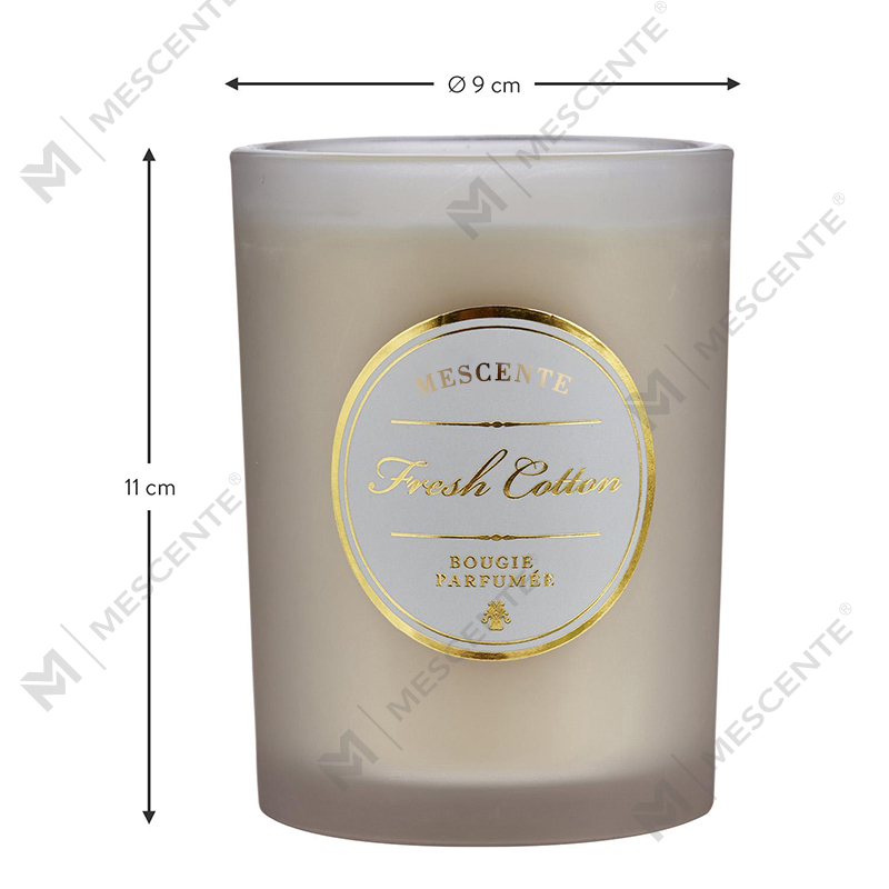 M&Scent ラグジュアリー クリスマス ホワイト パーソナライズされたロゴの香り付きキャンドル