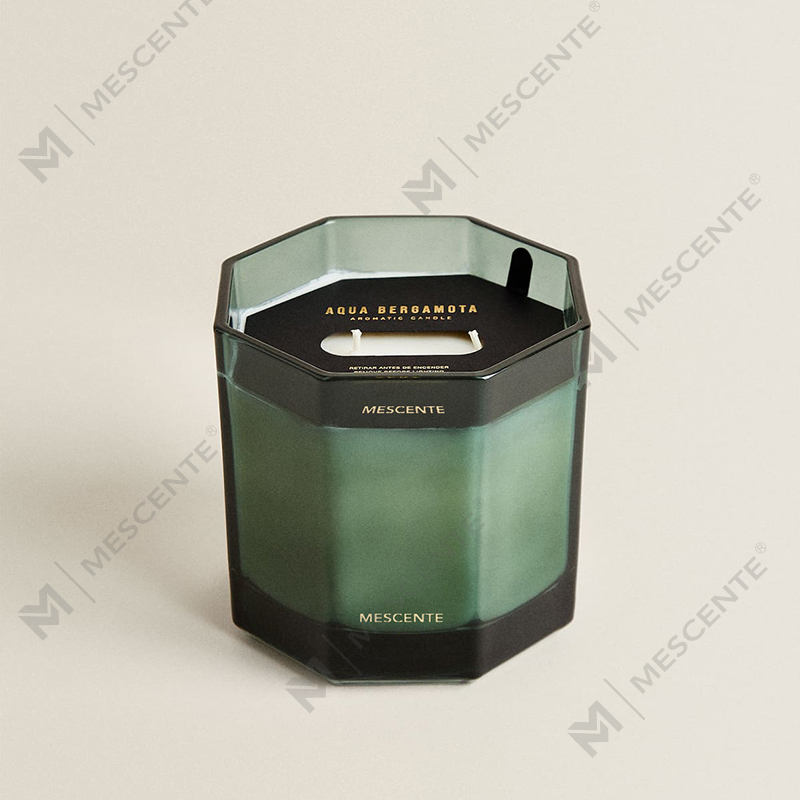 M&Scent カスタム工場プライベートラベルガラス瓶天然大豆ワックスの香りのキャンドル