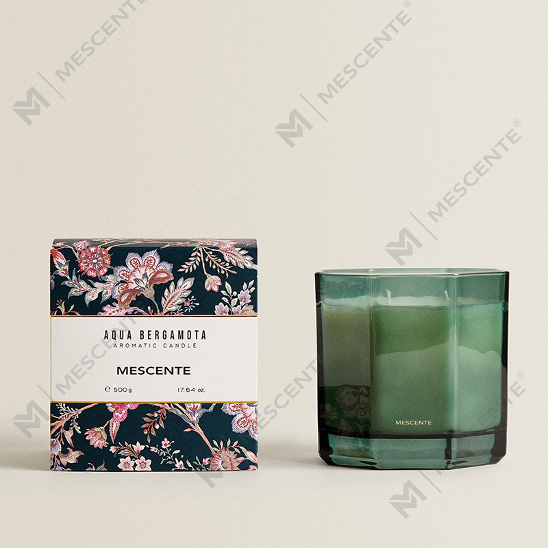 M&Scent カスタム工場プライベートラベルガラス瓶天然大豆ワックスの香りのキャンドル