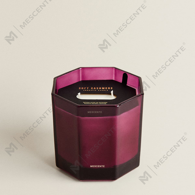 M&Scent 高級クリスマス香り付きキャンドル アロマセラピー アロマソイワックスキャンドル ブラックガラスジャー ギフトボックス入り