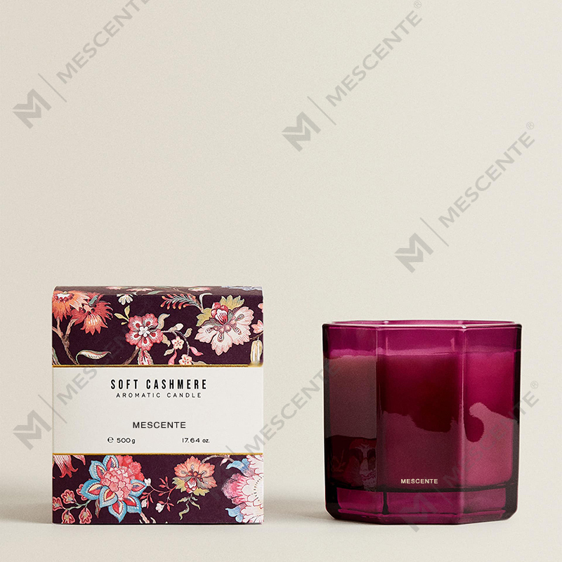 M&Scent 高級クリスマス香り付きキャンドル アロマセラピー アロマソイワックスキャンドル ブラックガラスジャー ギフトボックス入り