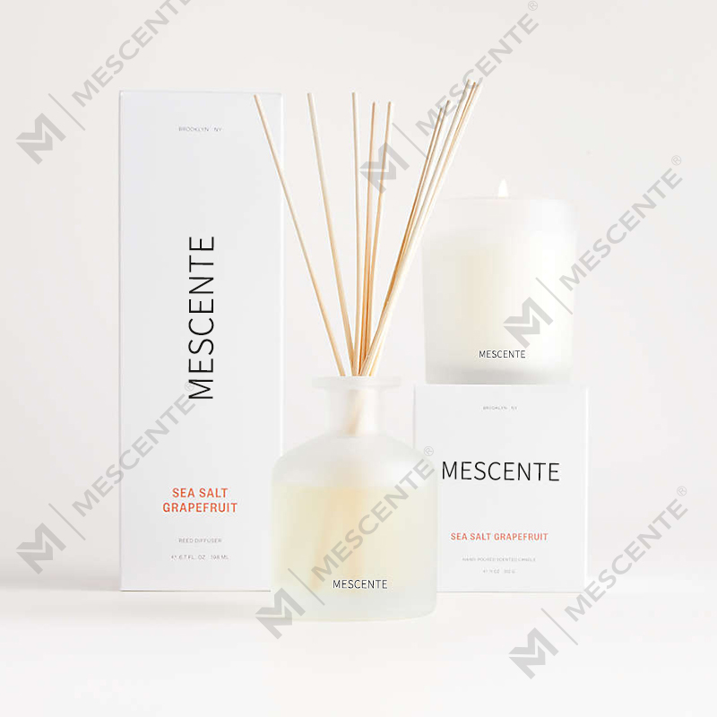 M&Scent 高級プライベートラベル パープルカラー アロマリードディフューザー ギフトセット ボックス付き