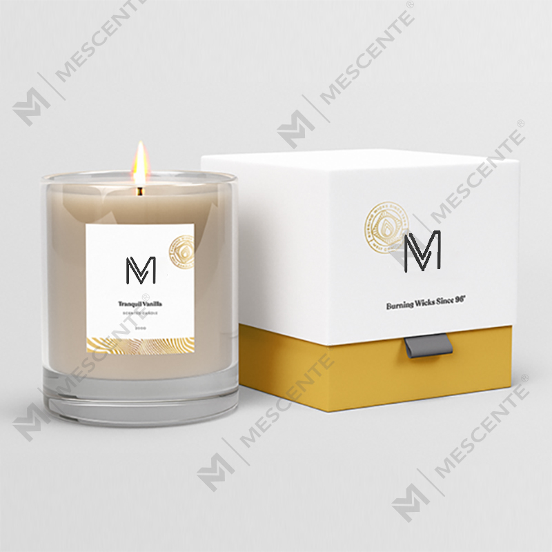 M&Scent 卸売工場直接高級プライベート ラベル ソイワックスの香りのキャンドル、箱入りバルク