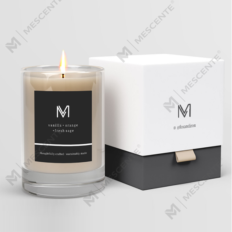 M&Scent 卸売工場直接高級プライベート ラベル ソイワックスの香りのキャンドル、箱入りバルク