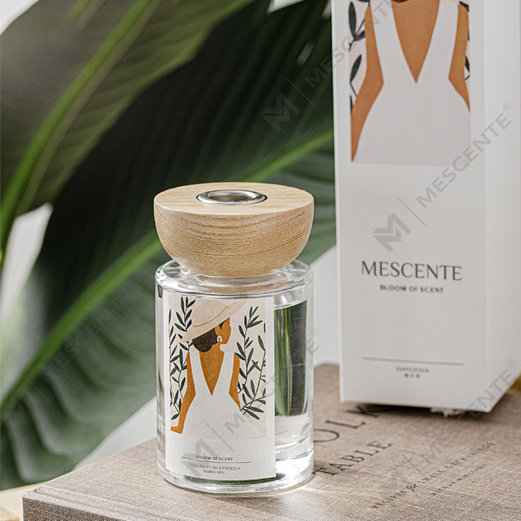 M&Scent 卸売プライベート ラベル ガラス ボトル スティック リード ディフューザー セット ストッパー付き