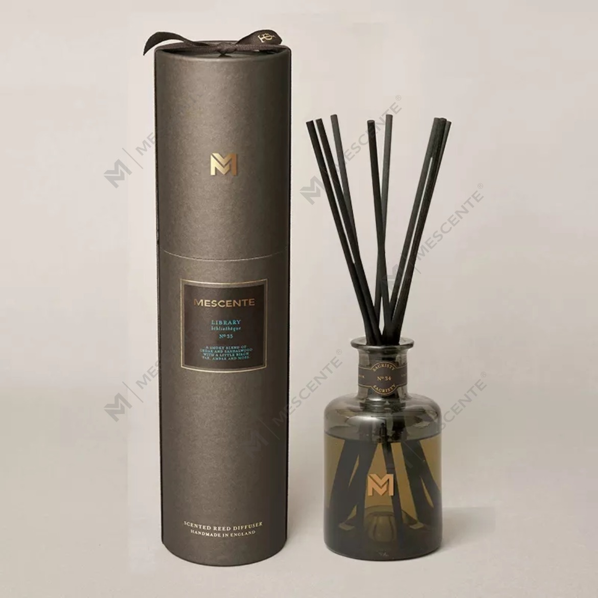 M&Scent 卸売高級 500 ml ブラックボトルディフューザー リードフレグランスリードディフューザー ギフトボックス付き